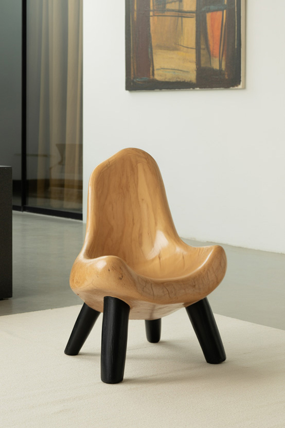 Modern Sculptural Accent Chair For Living Room Or Nursery