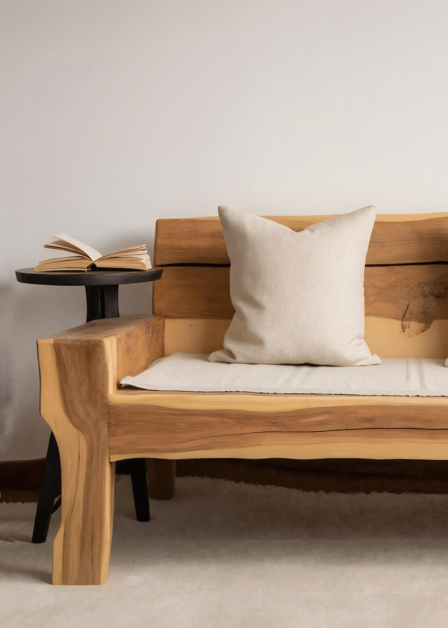 Artistic Live Edge Sofa For Living Room