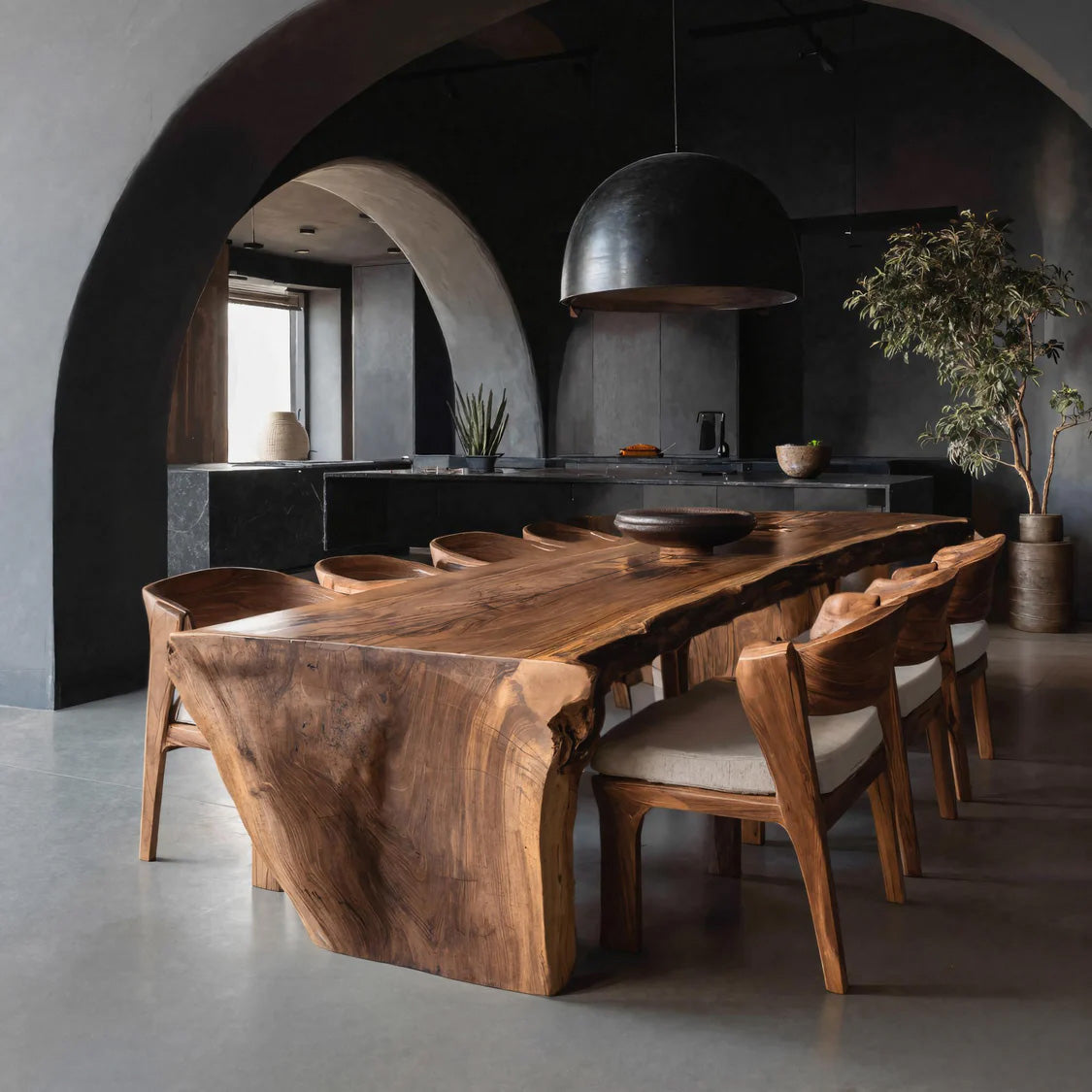 Organic Wabi Sabi Dining Table For Dining Room