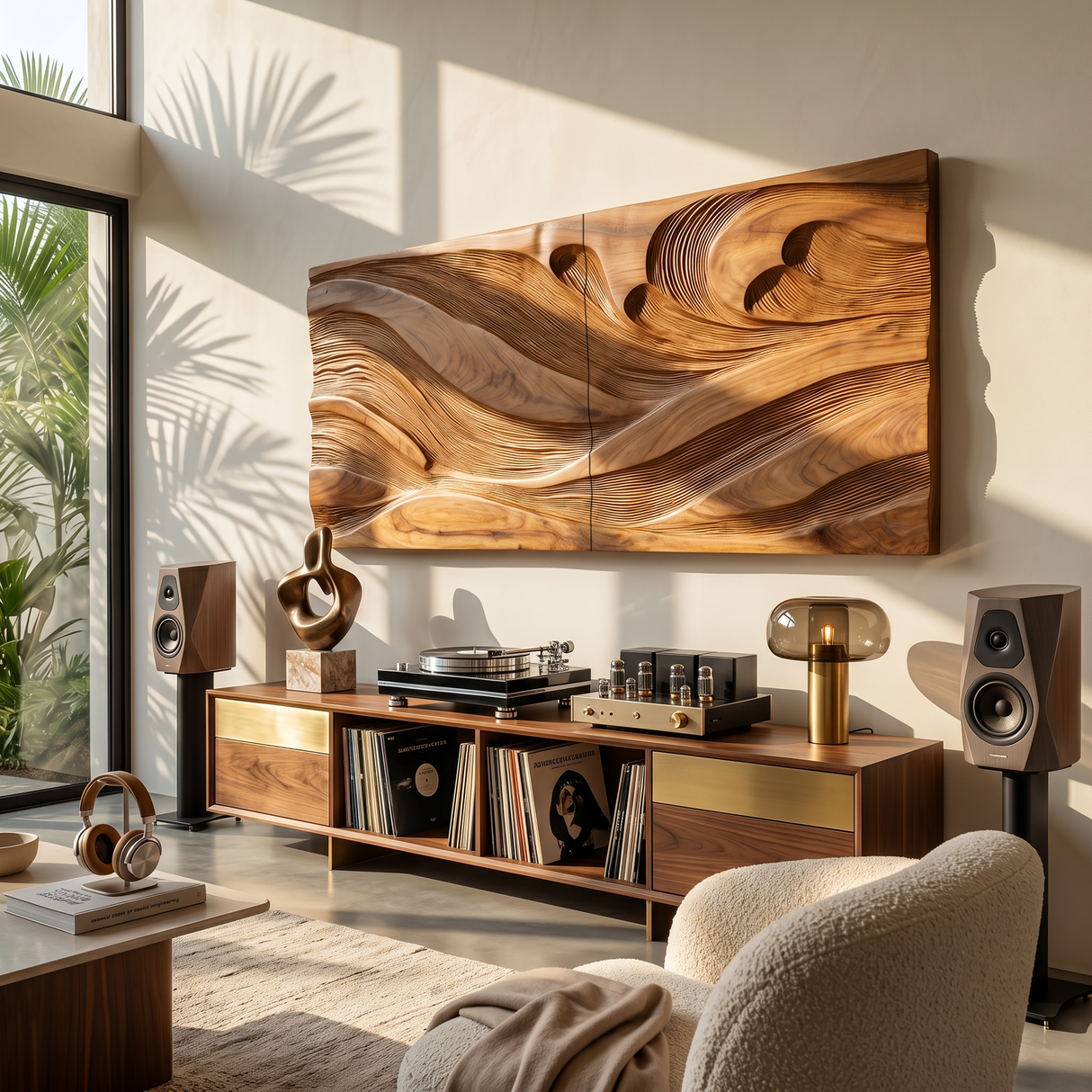 Modern Wall Art With Textured Design For Living Room