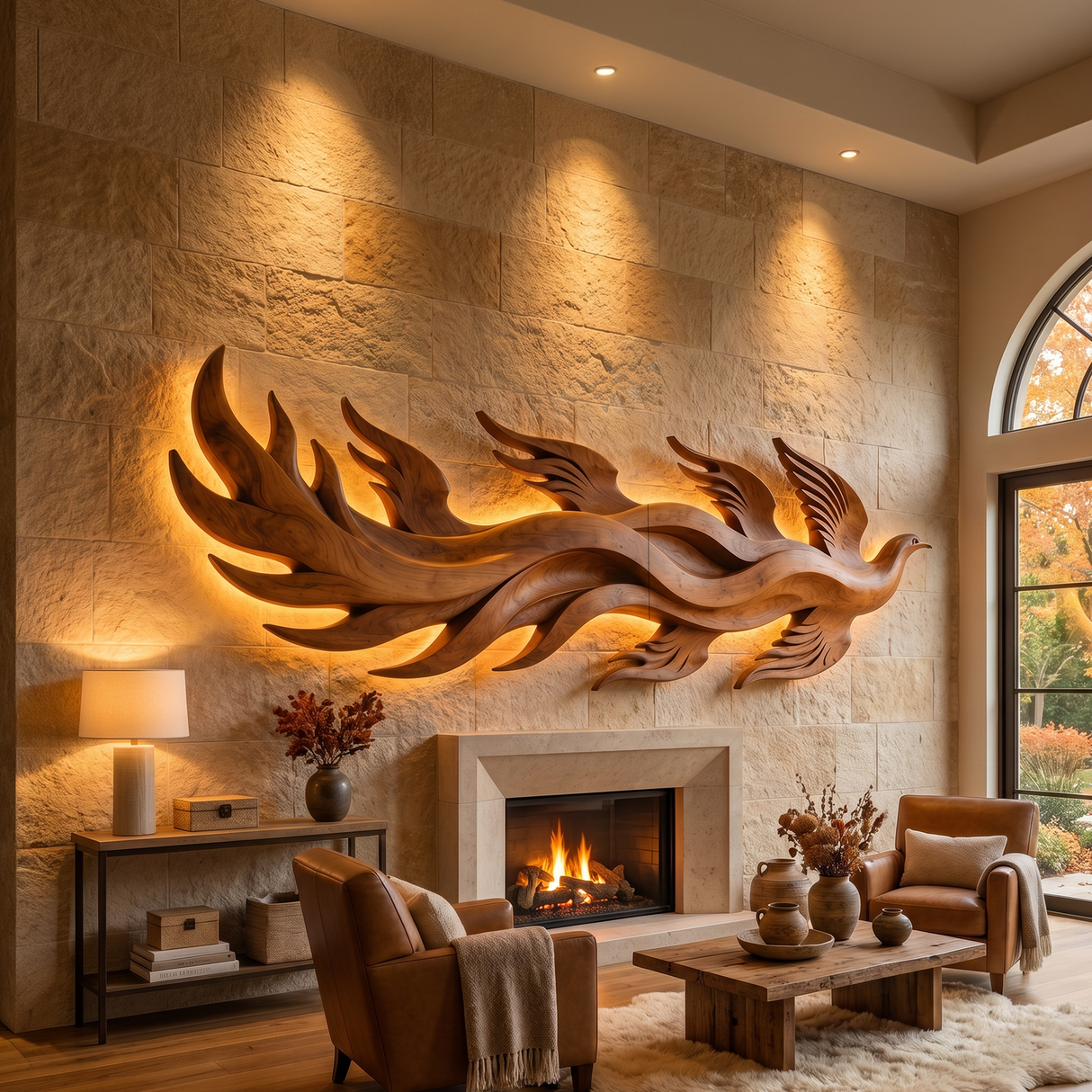 Minimalist Dimensional Wall Art For Luxury Suite Interior