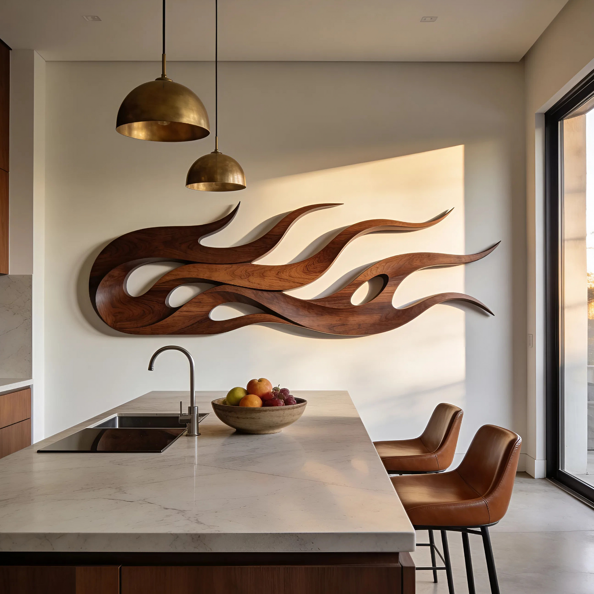 Scandinavian Decorative Wall Panel For Open Living Space