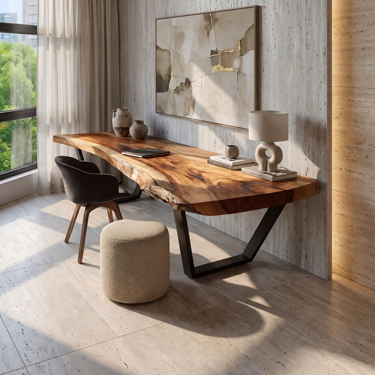 Modern Solid Wood Desk For Bedroom Furniture – ET Woodcrafts