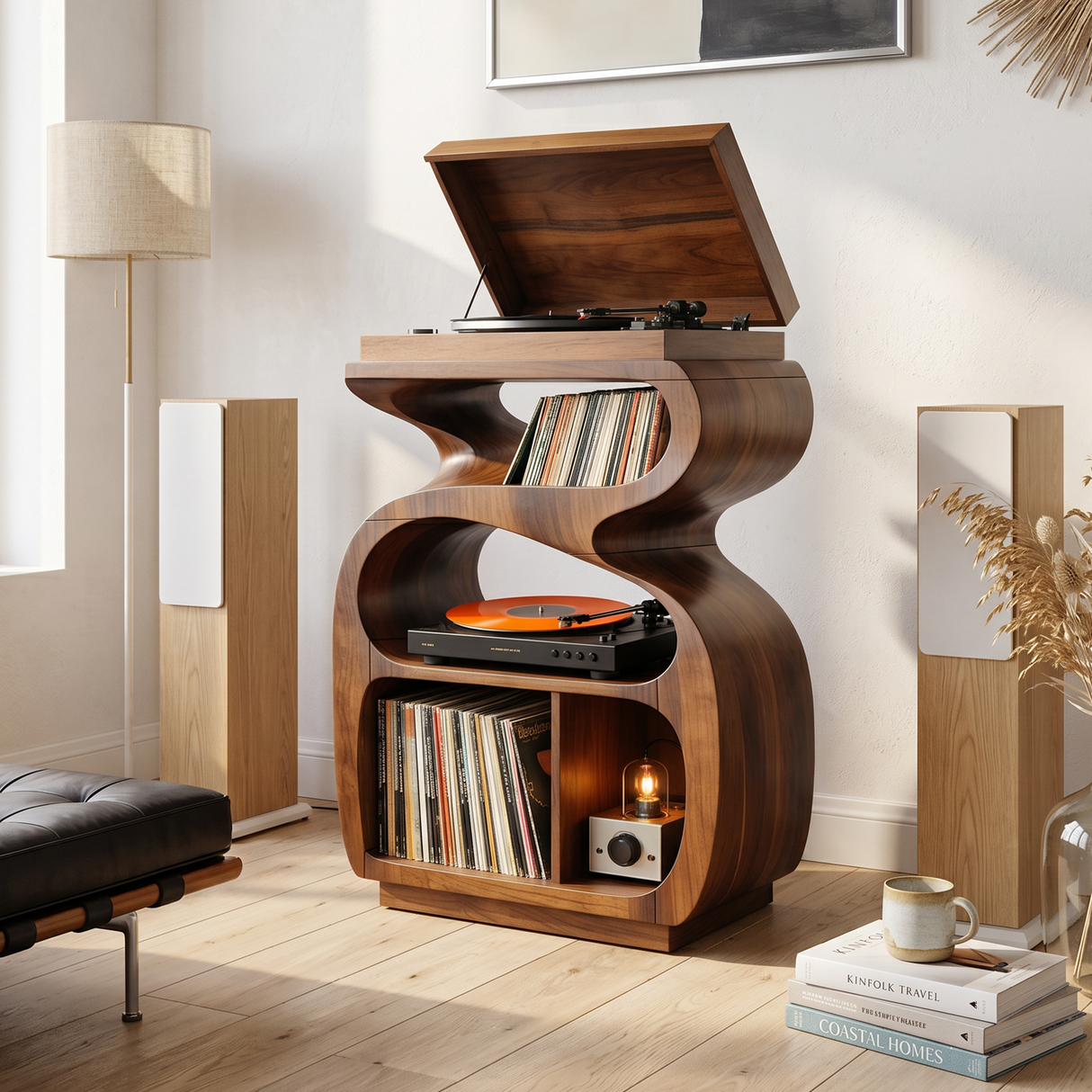 Modern Music Console Stand For Living Room Interior
