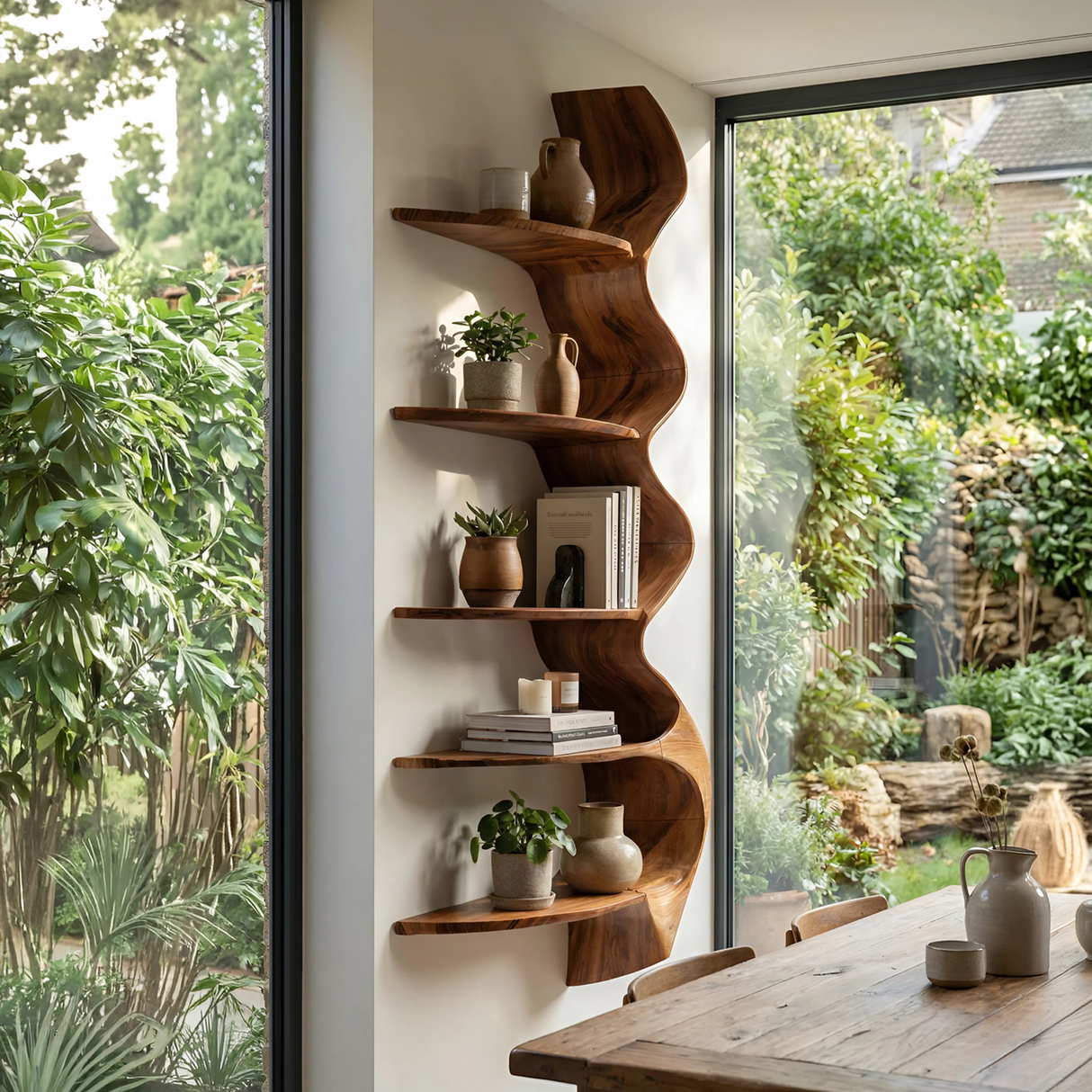 Contemporary Shelving Unit For Living Room Decor