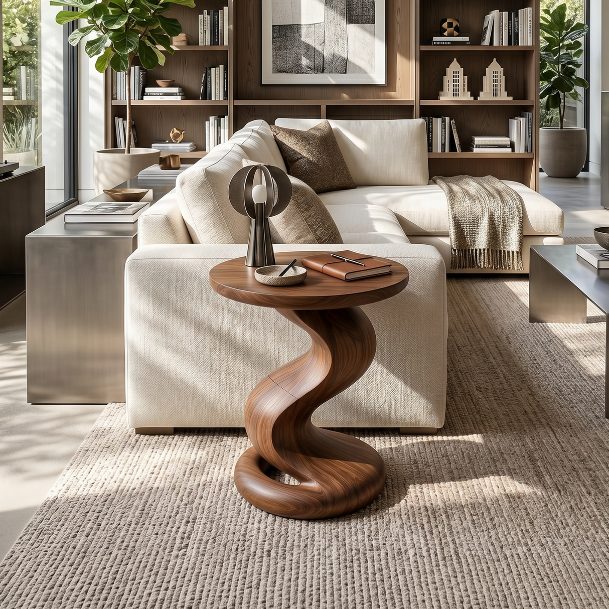 Minimalist Flow Side Table Elegant Living Room