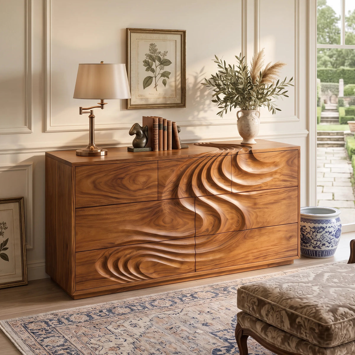 IDEE　WAVE CHEST Maple Modern Wave Chest Dresser For Master Bedroom – ET Woodcrafts