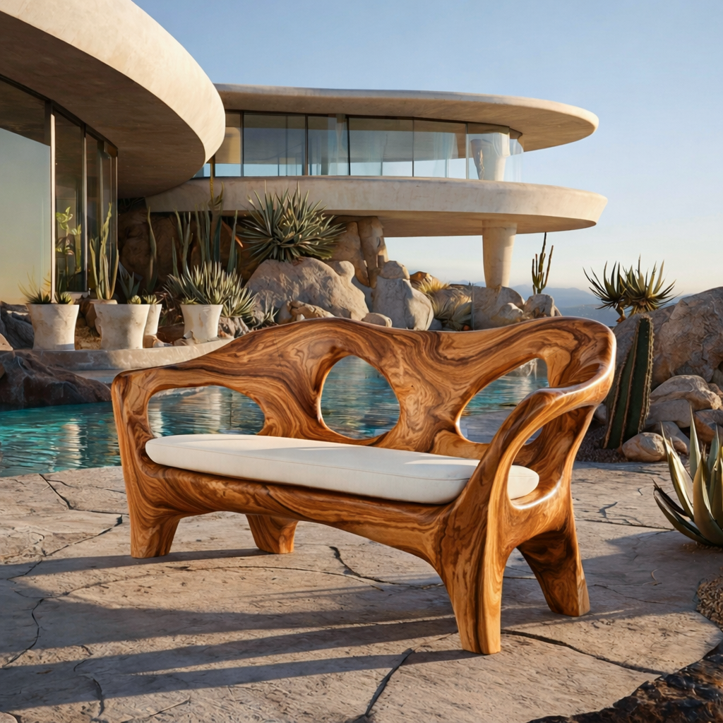 Luxury Sofa With Sculptural Form Bold Statement For Home