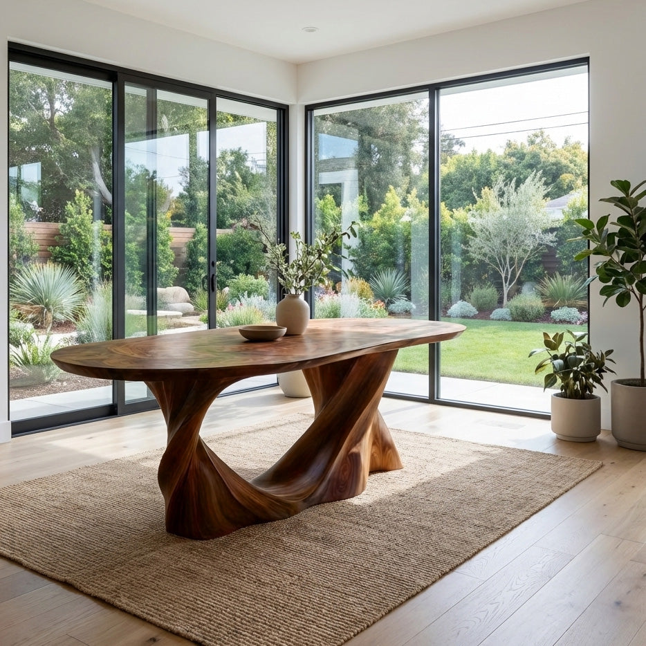 Modern Sculptural Dining Table Furniture For Dining Room