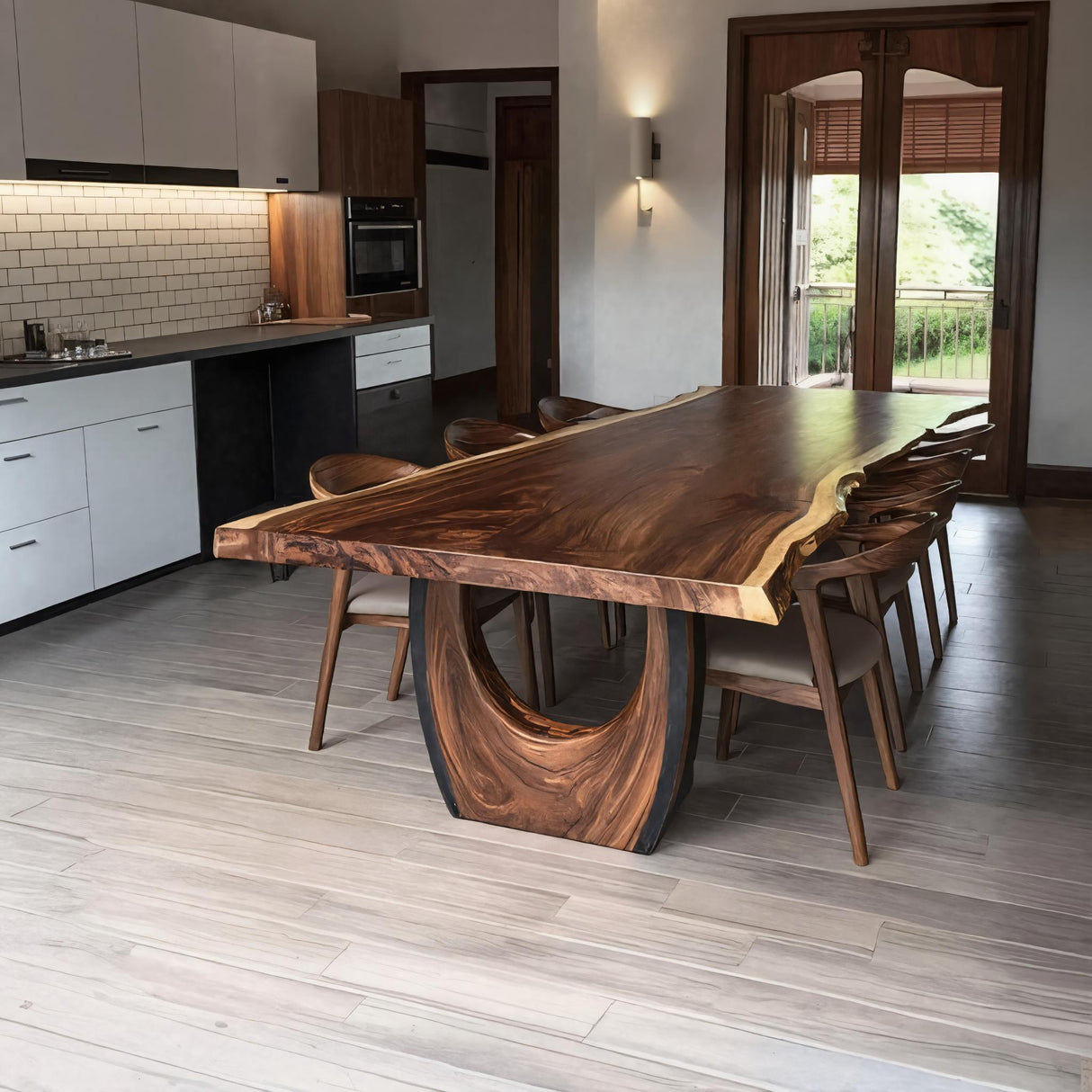 Handcrafted Live Edge Dining Table For Dining Room Decor