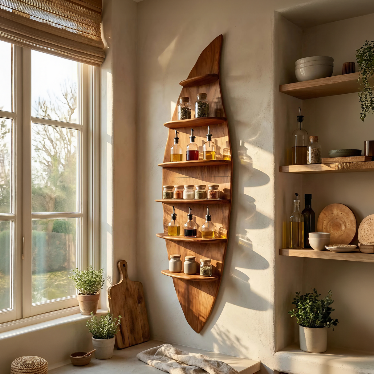 Mid Century Shelving Unit For Study Room Storage