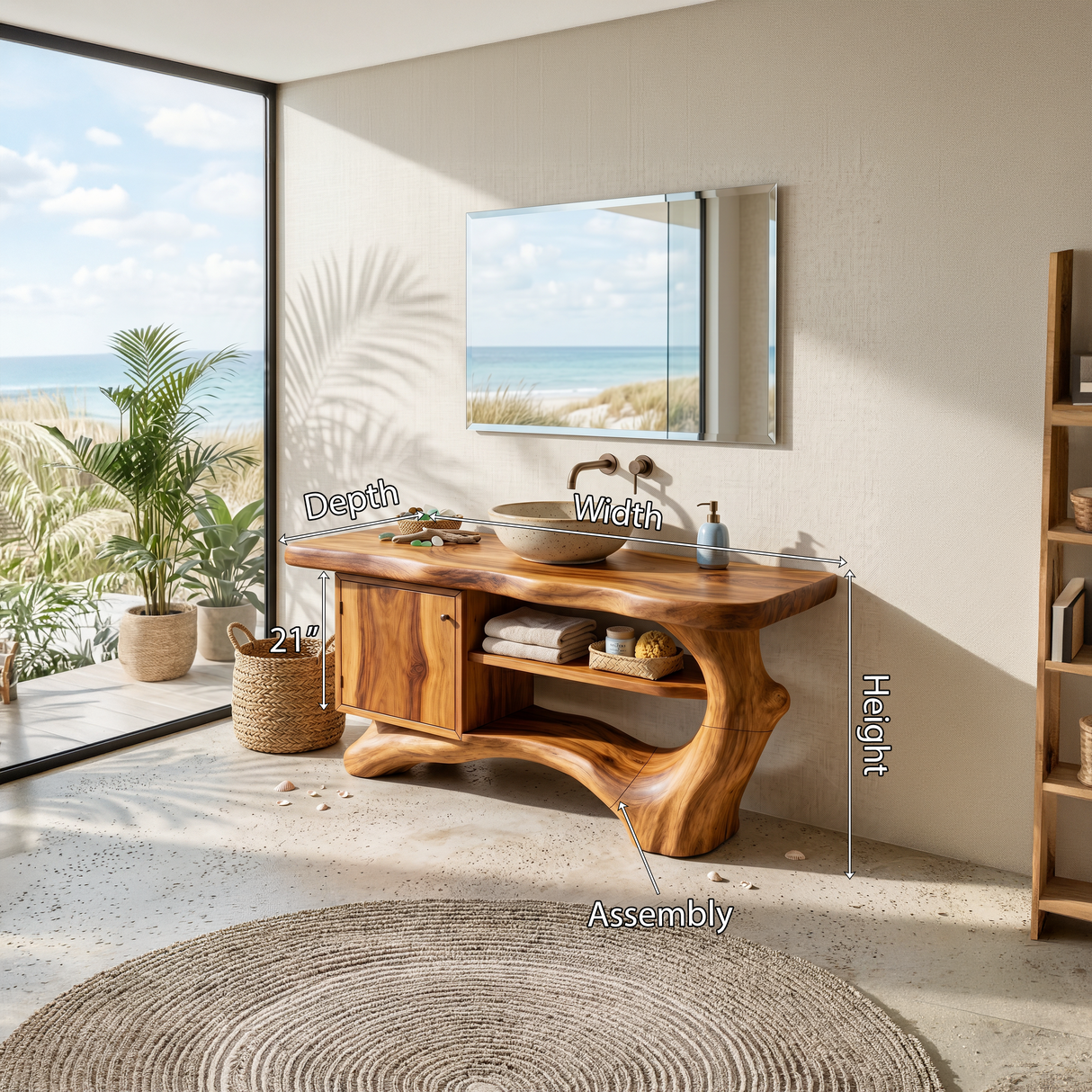 Contemporary Floating Vanity For Small Bathroom Space