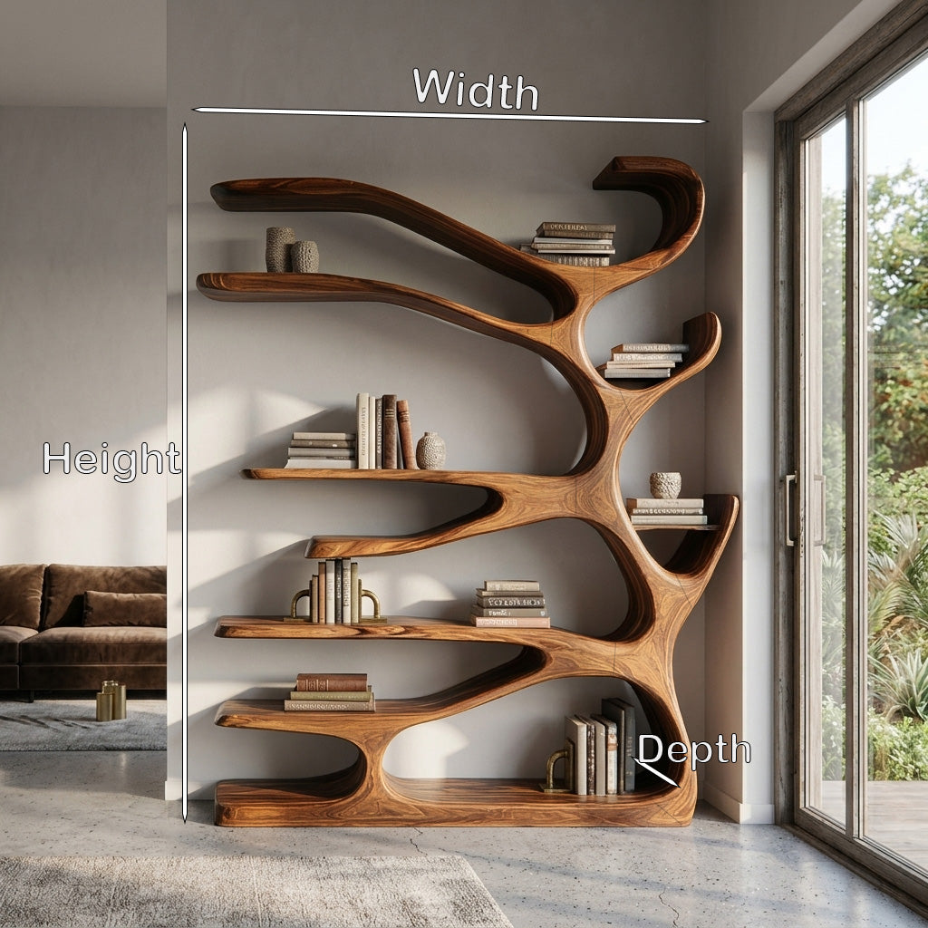 Rustic Wood Bookshelf For Home Furniture