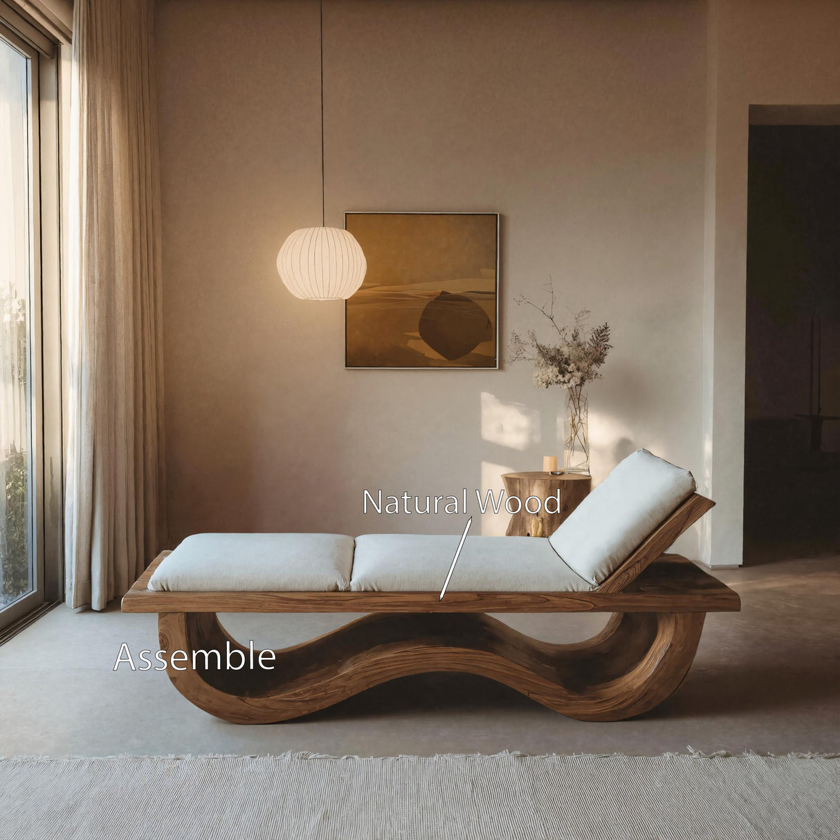 Organic Lounge Chair For Living Room Or Bedroom