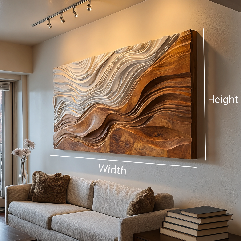 Organic Sculptural Natural Wood Wall Art For Home Decor