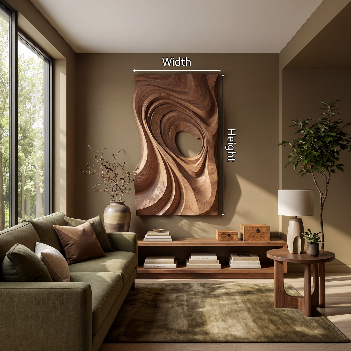 Modern Abstract Wall Panel Decor For Study Area
