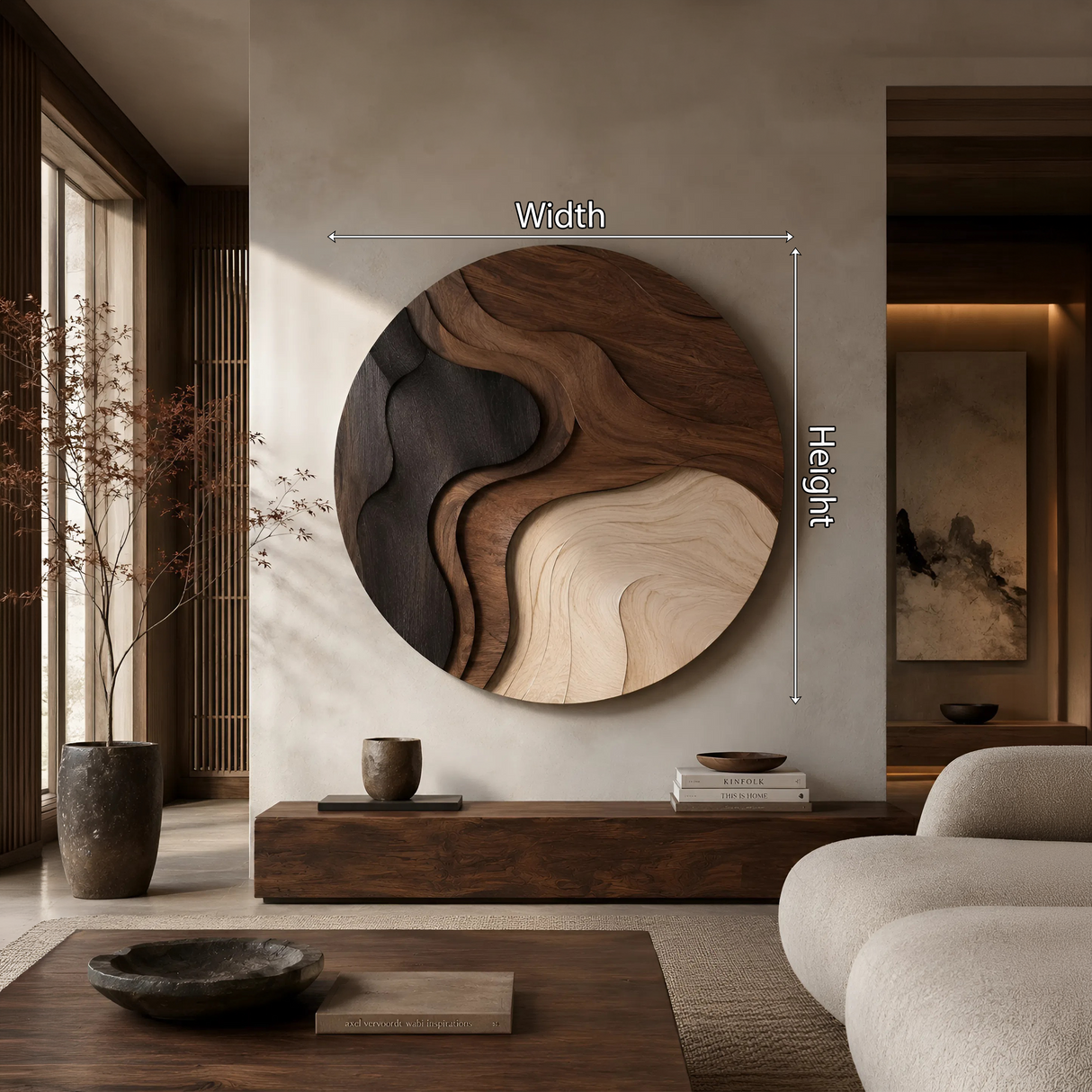 Minimalist Statement Wall Panel For Studio Apartment Interior