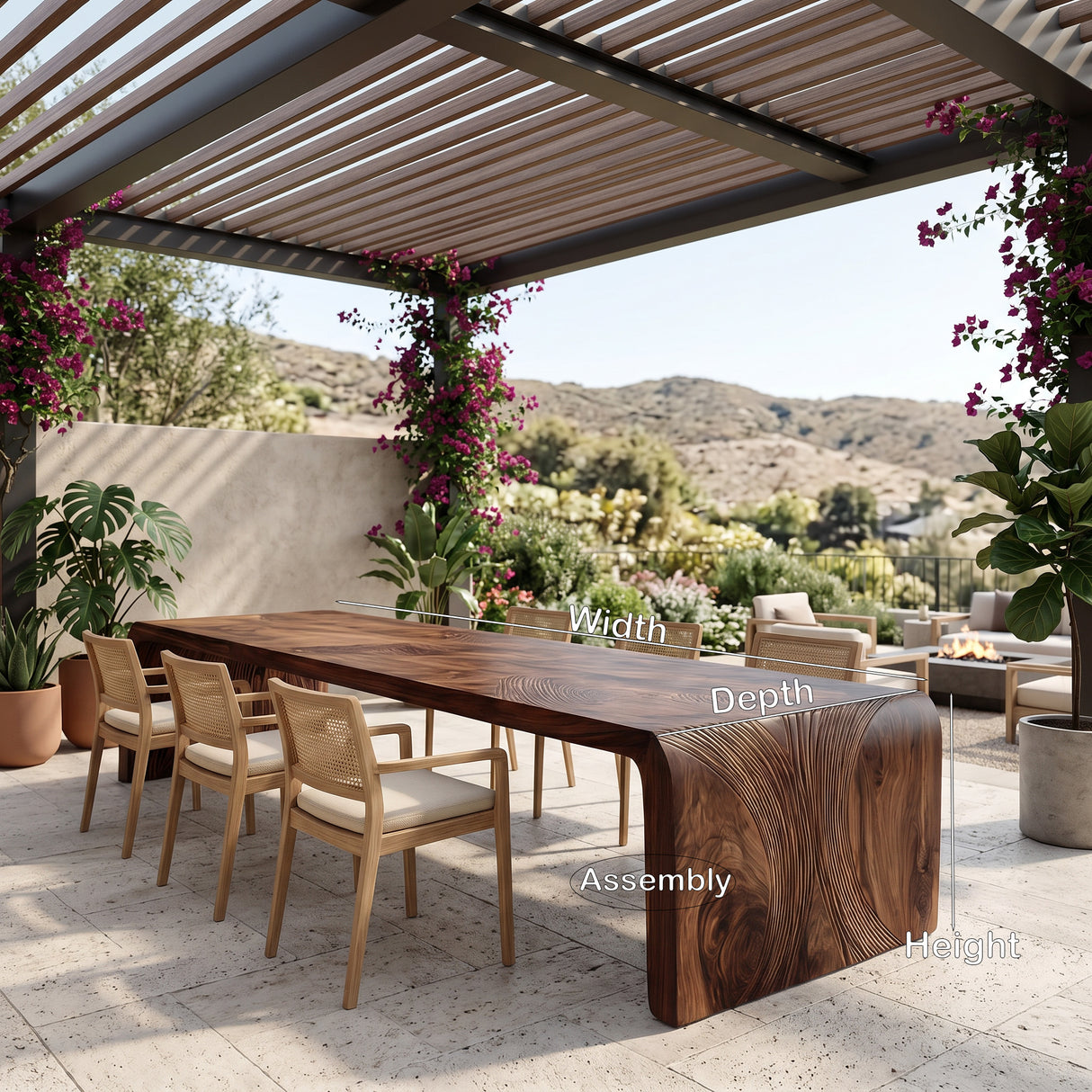 Luxury Carved Dining Table For Modern Dining Room