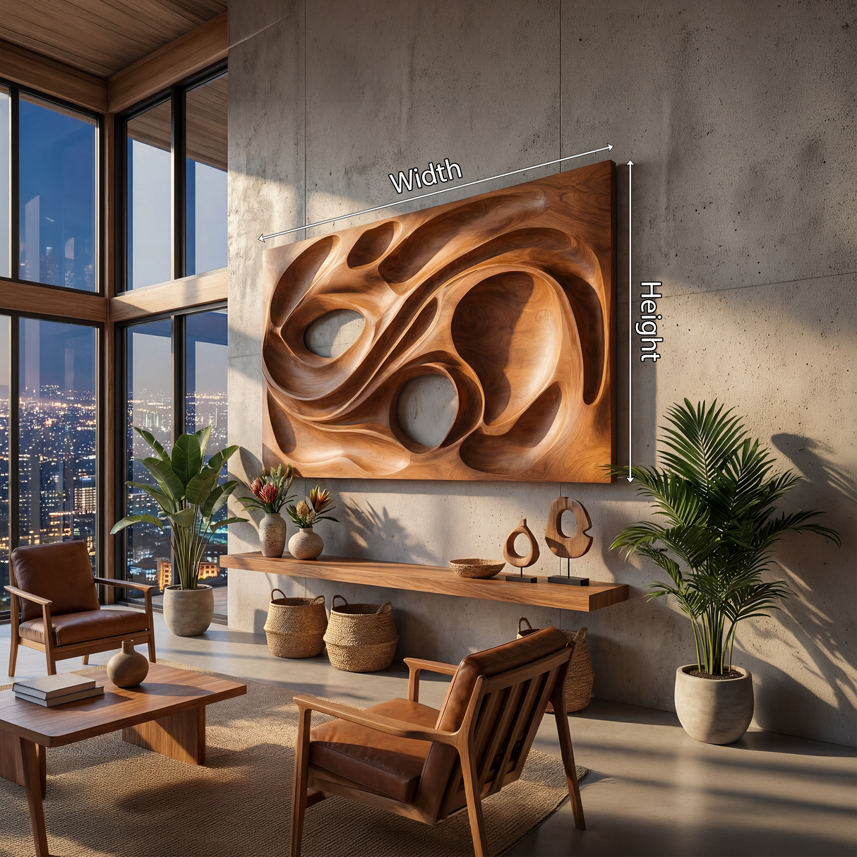 Scandinavian Embossed Wall Panel Decor For Dining Area