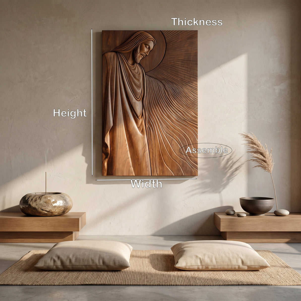 Organic Modern Sacred Wall Art For Living Room