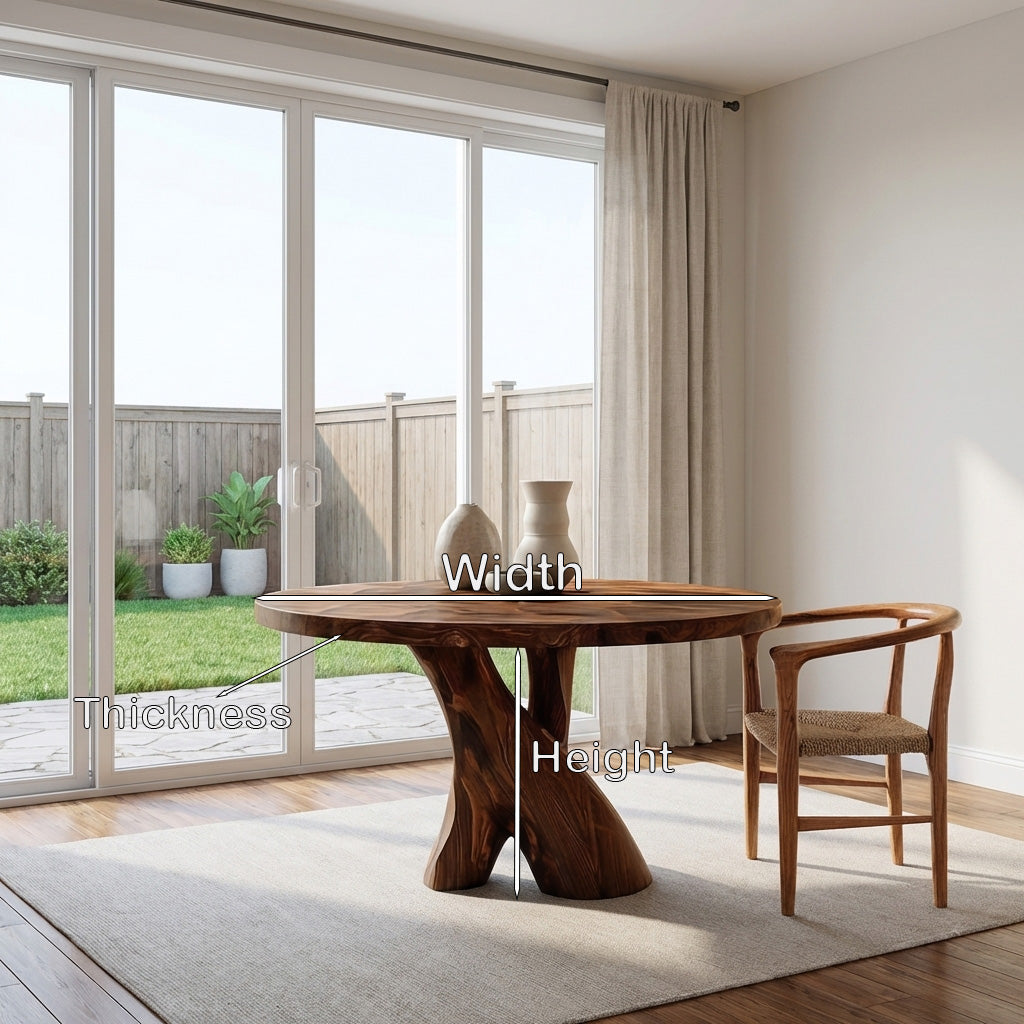 Organic Pedestal Dining Table For Kitchen Style
