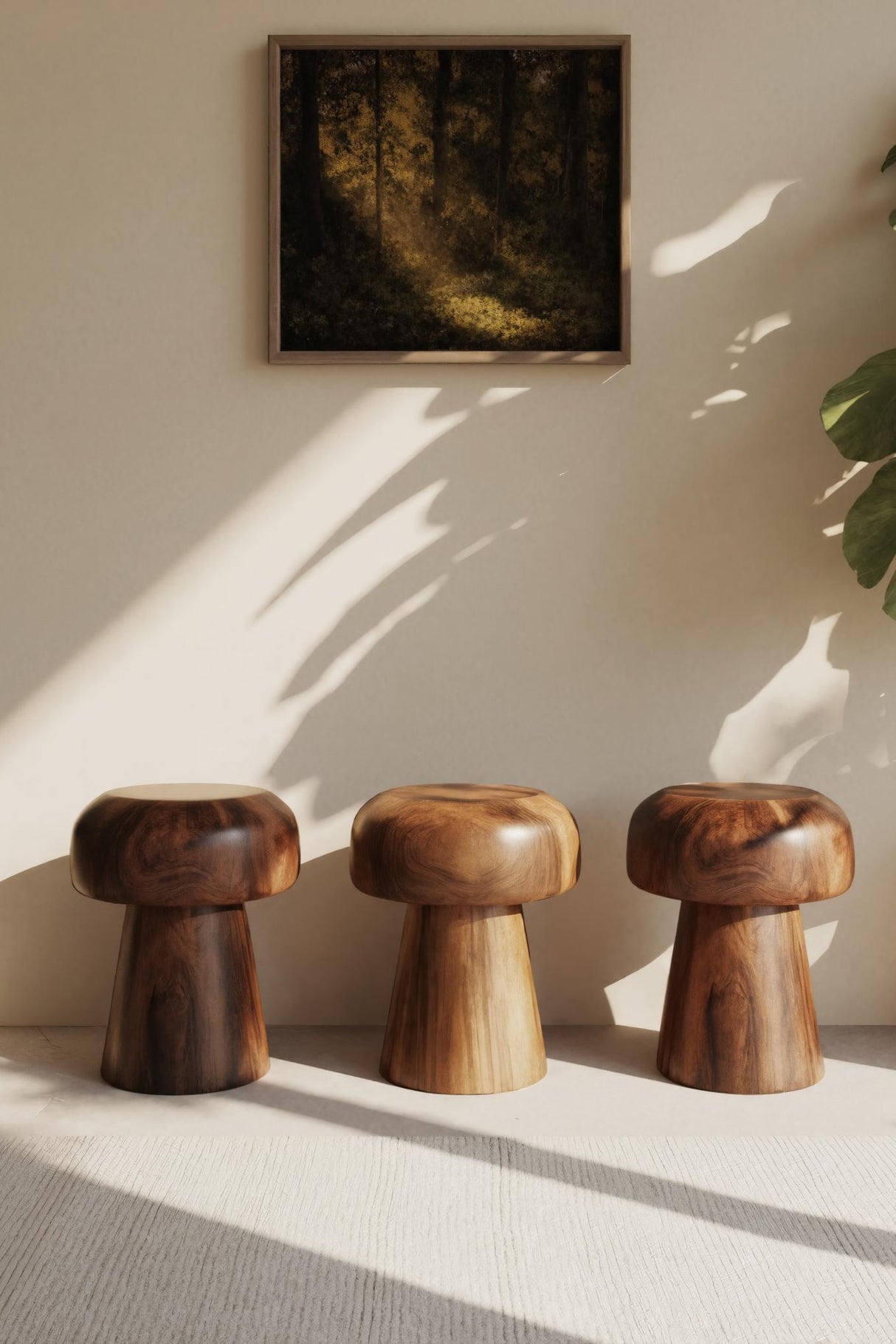 Modern Mushroom Stools For Living Room Or Bedroom