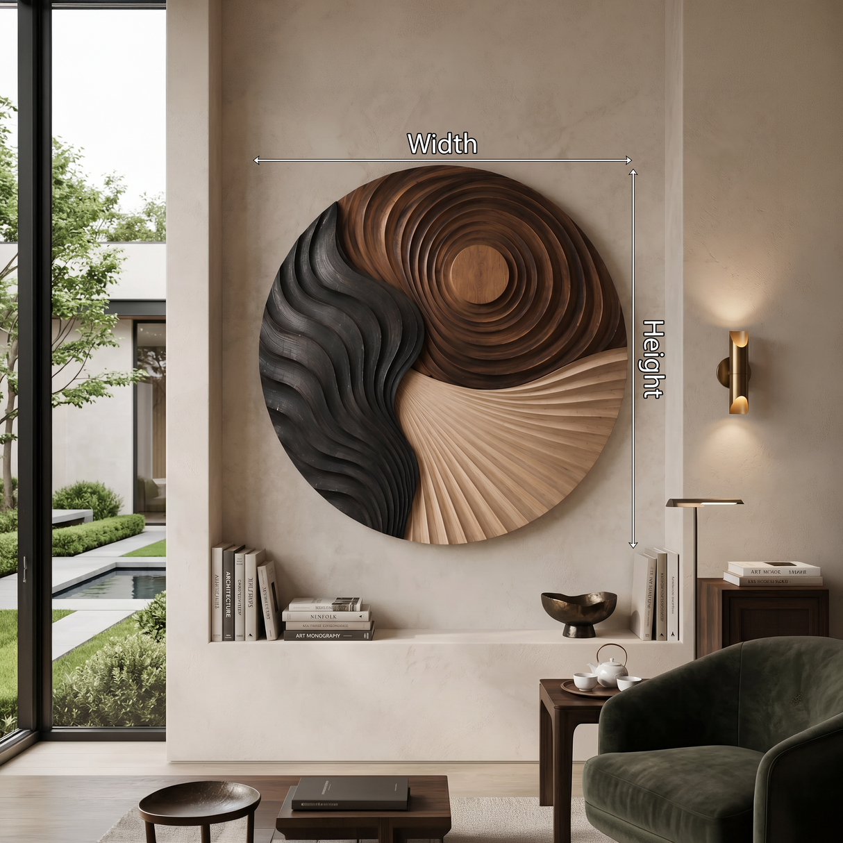 Contemporary Silhouette Wall Art For Guest Suite Interior