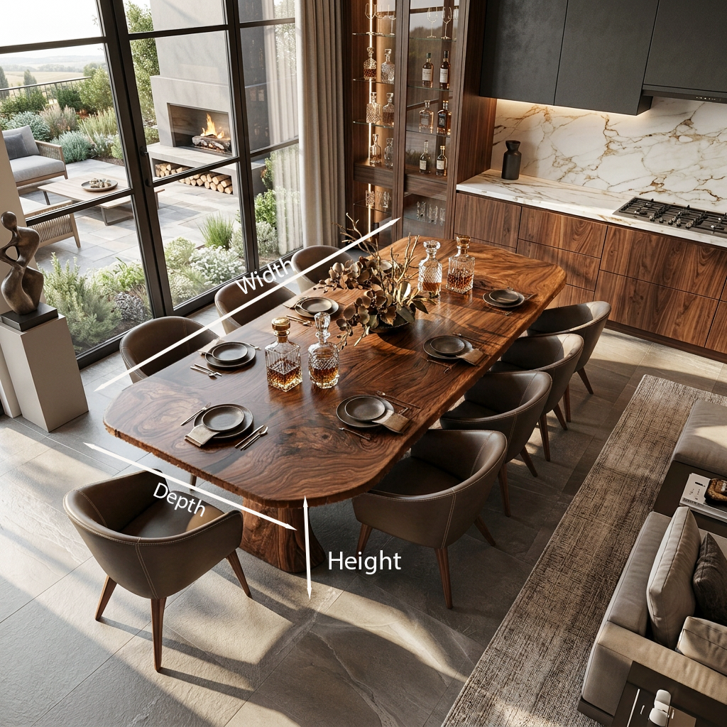 Contemporary Dining Table For Kitchen And Dining Areas