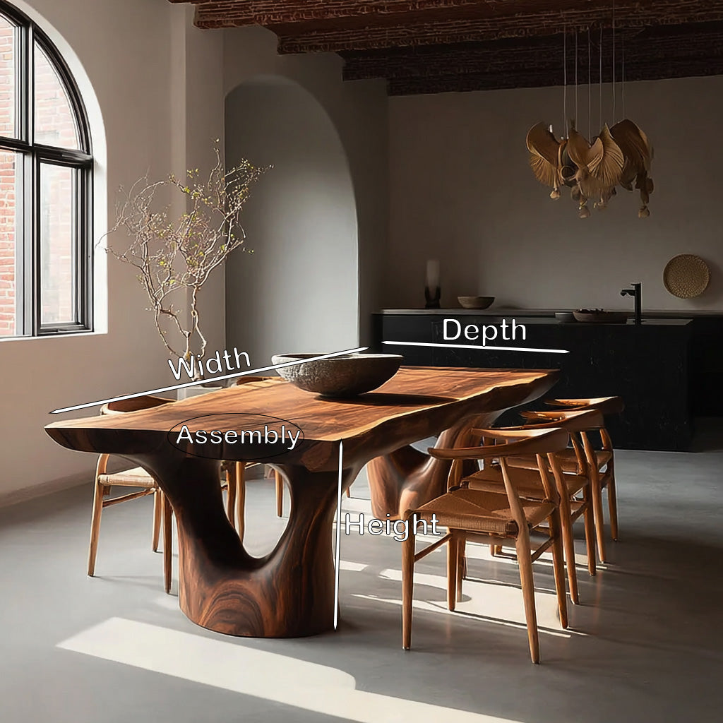 Elegant Sculptural Dining Table For Dining Room