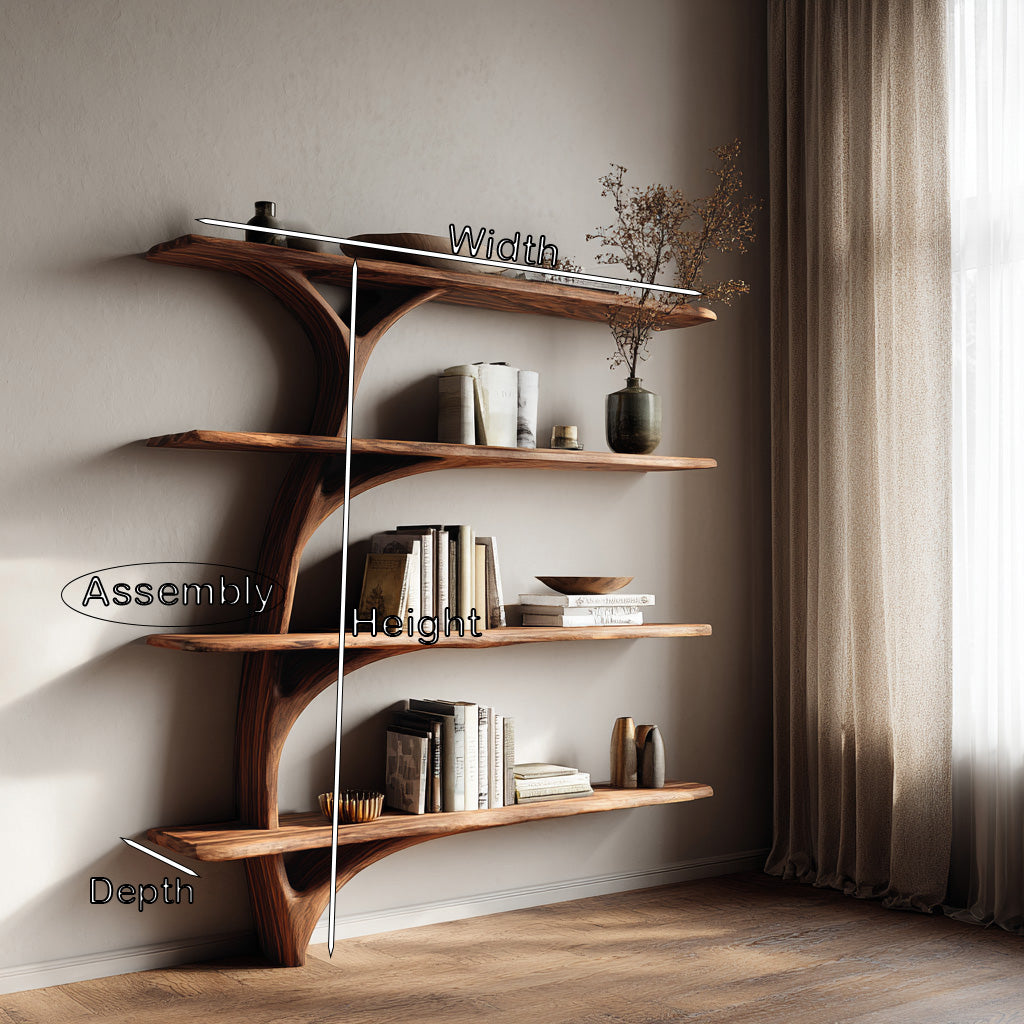 Organic Branch Form Sculptural Bookshelf For Living Room