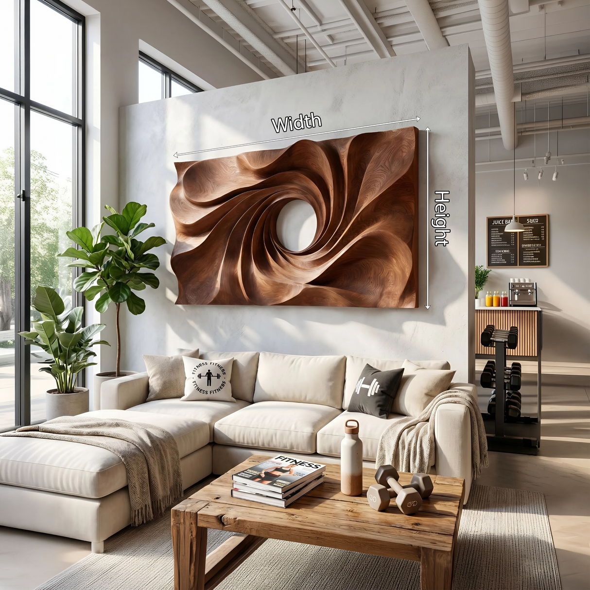Minimalist Abstract Wall Decor Panel For Living Room