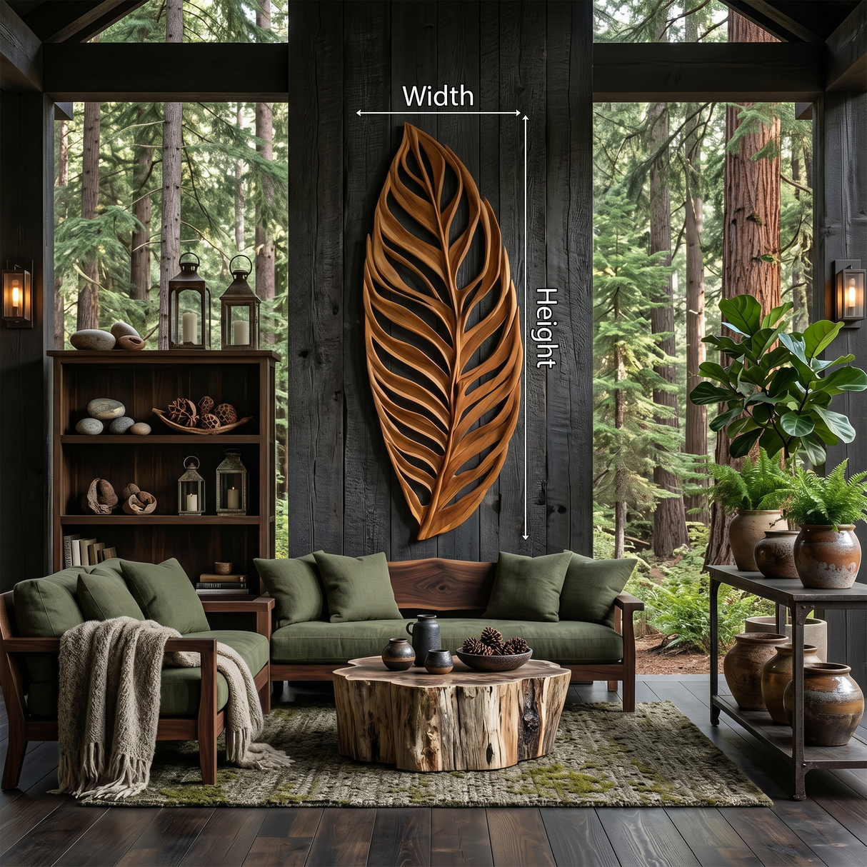 Organic Leaf Wall Sculpture For Living Room