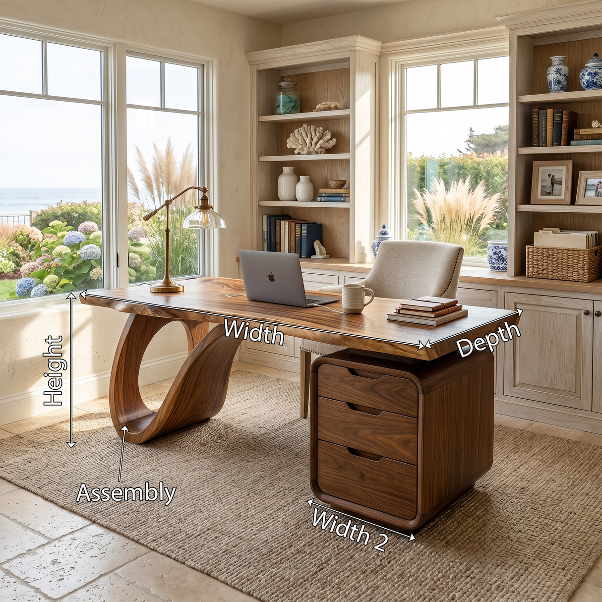 Modern Corner Executive Desk Coastal Home