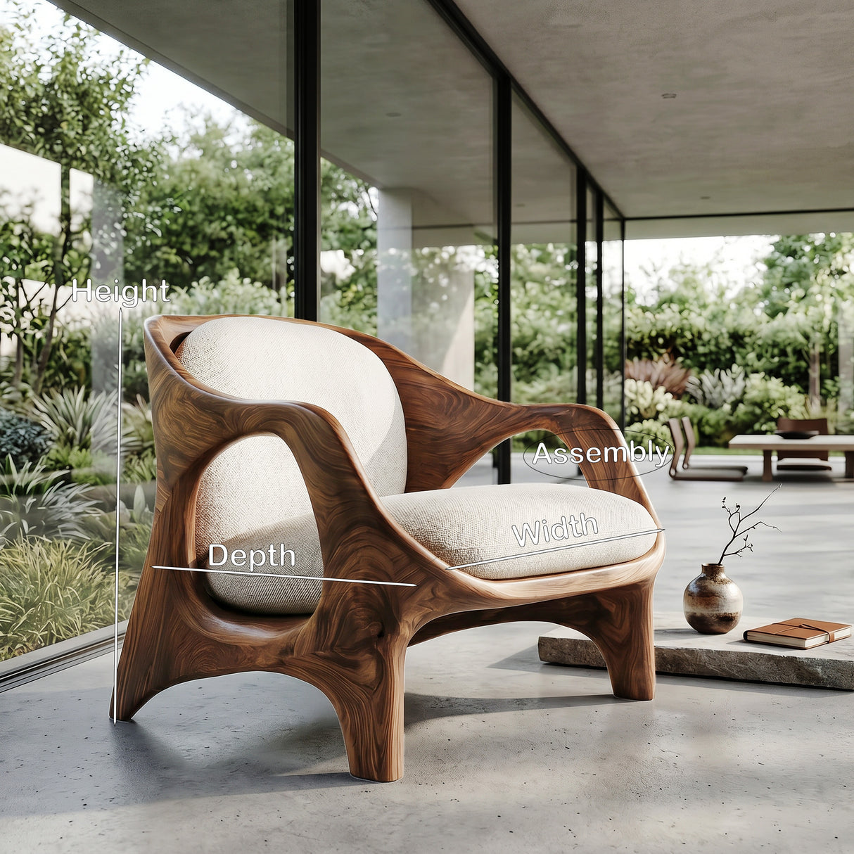 Modern Handcrafted Armchair For Living Room