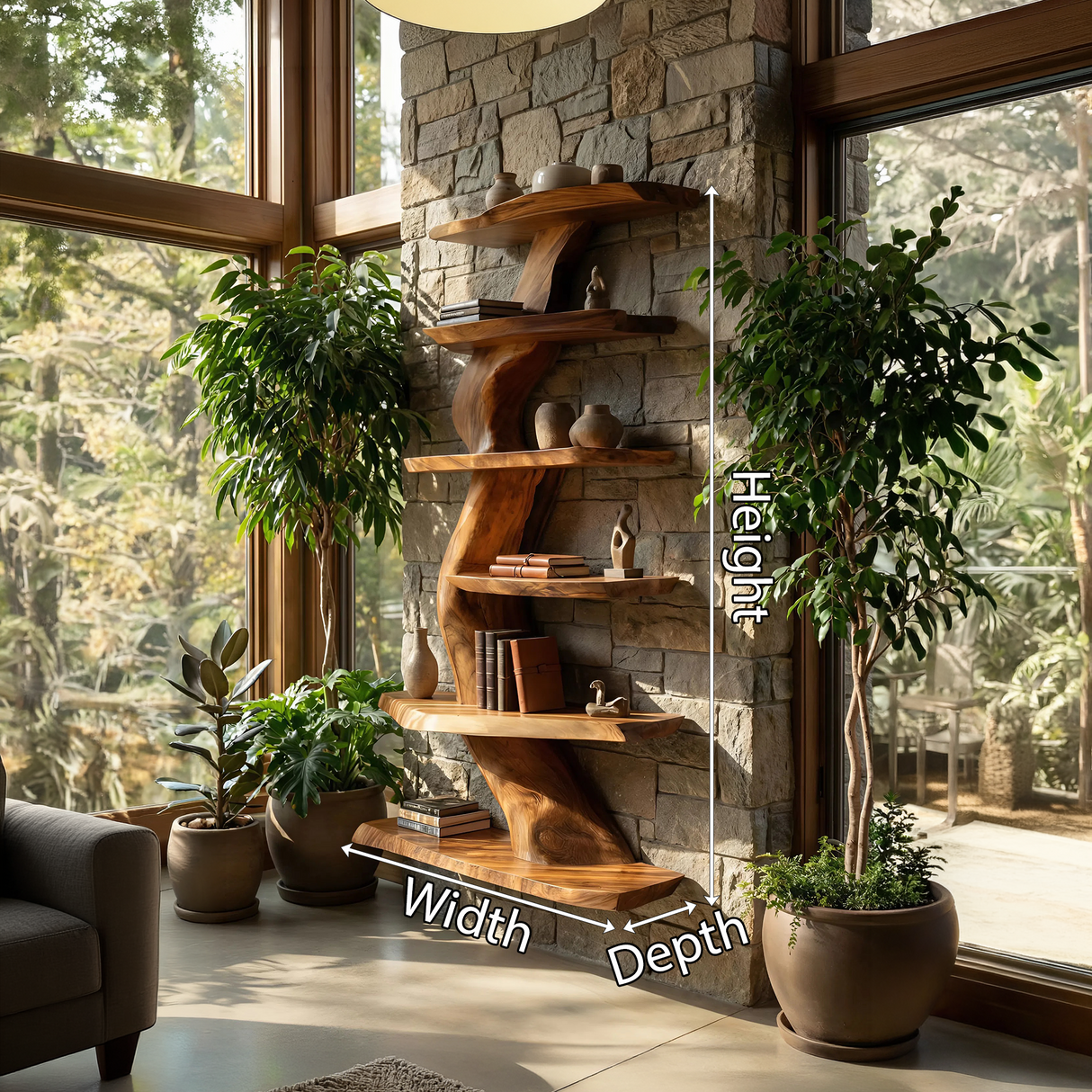 Contemporary Wall Shelf For Dining Room Storage Decor