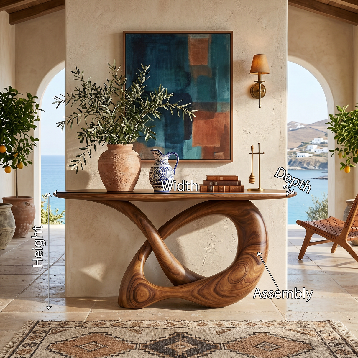 Modern Infinity Console Table Designer Interior