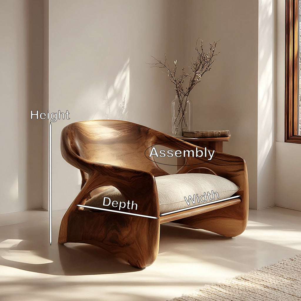 Modern Sculpture Armchair For Cozy Reading Corner
