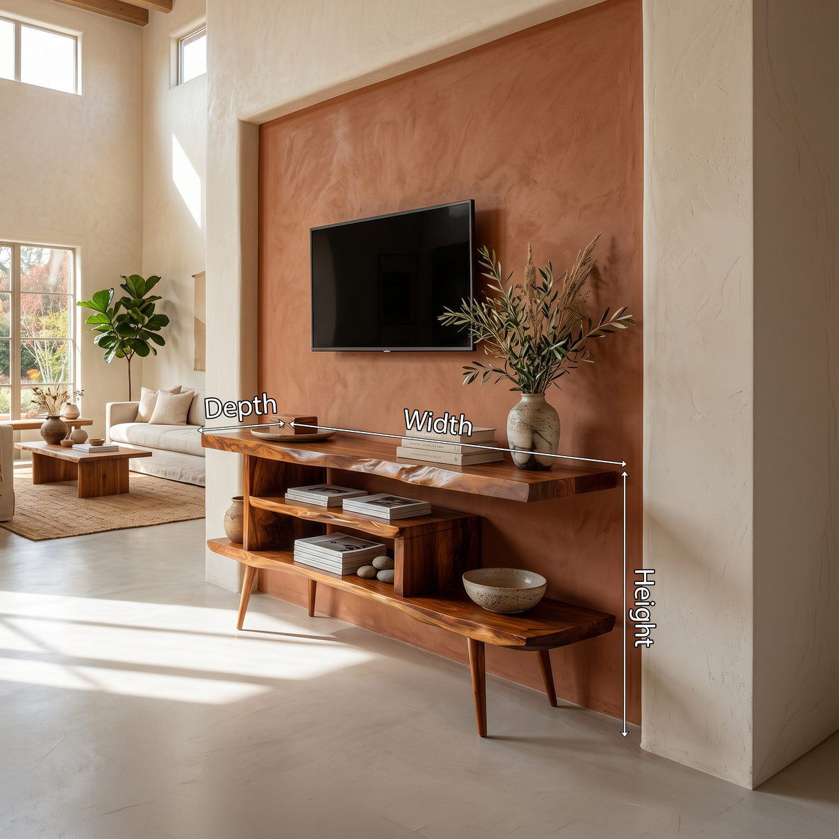 Modern Organic TV Cabinet For Entertainment Space