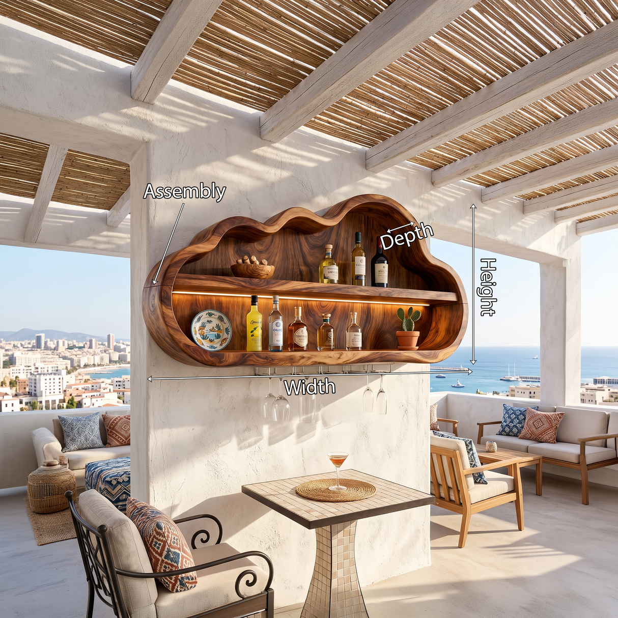Scandinavian Bottle Storage Wine Holder For Kitchen Bar