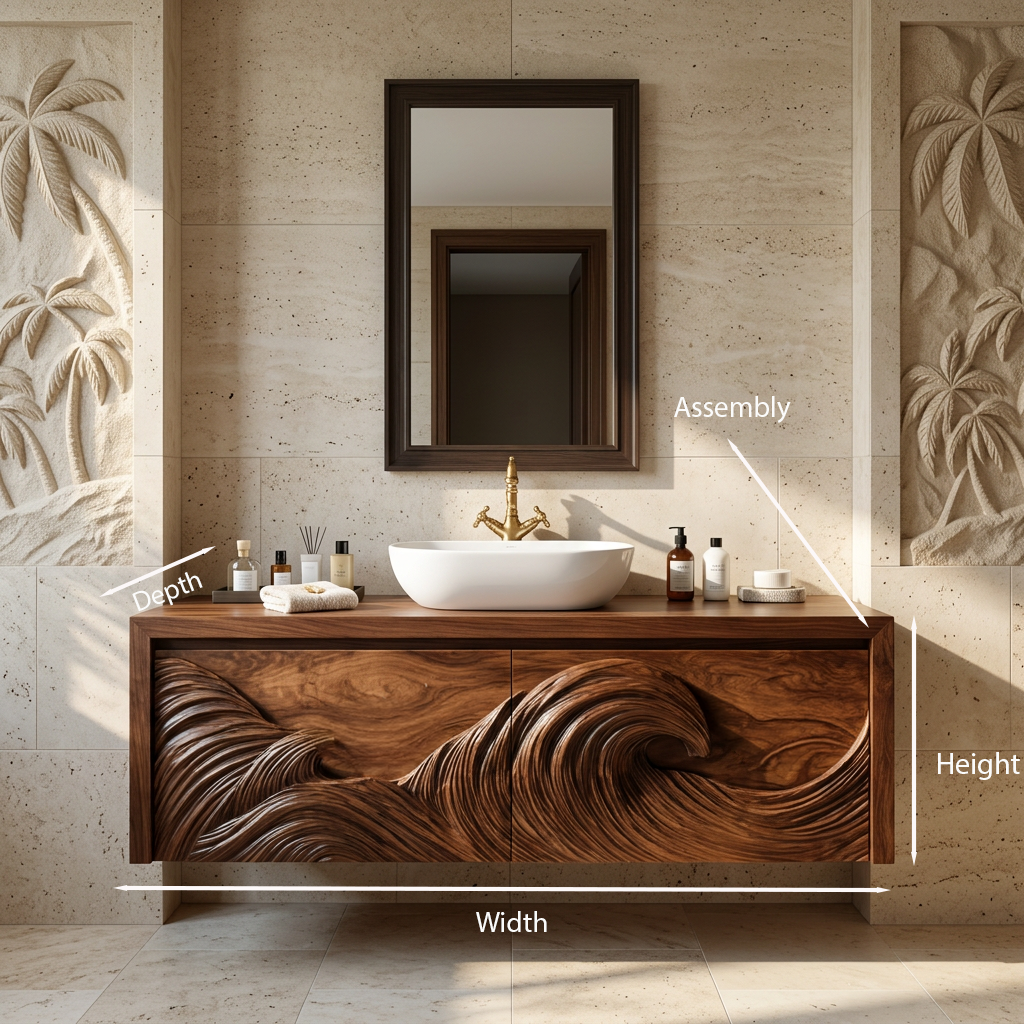 Modern Floating Bathroom Vanity For Luxury Home