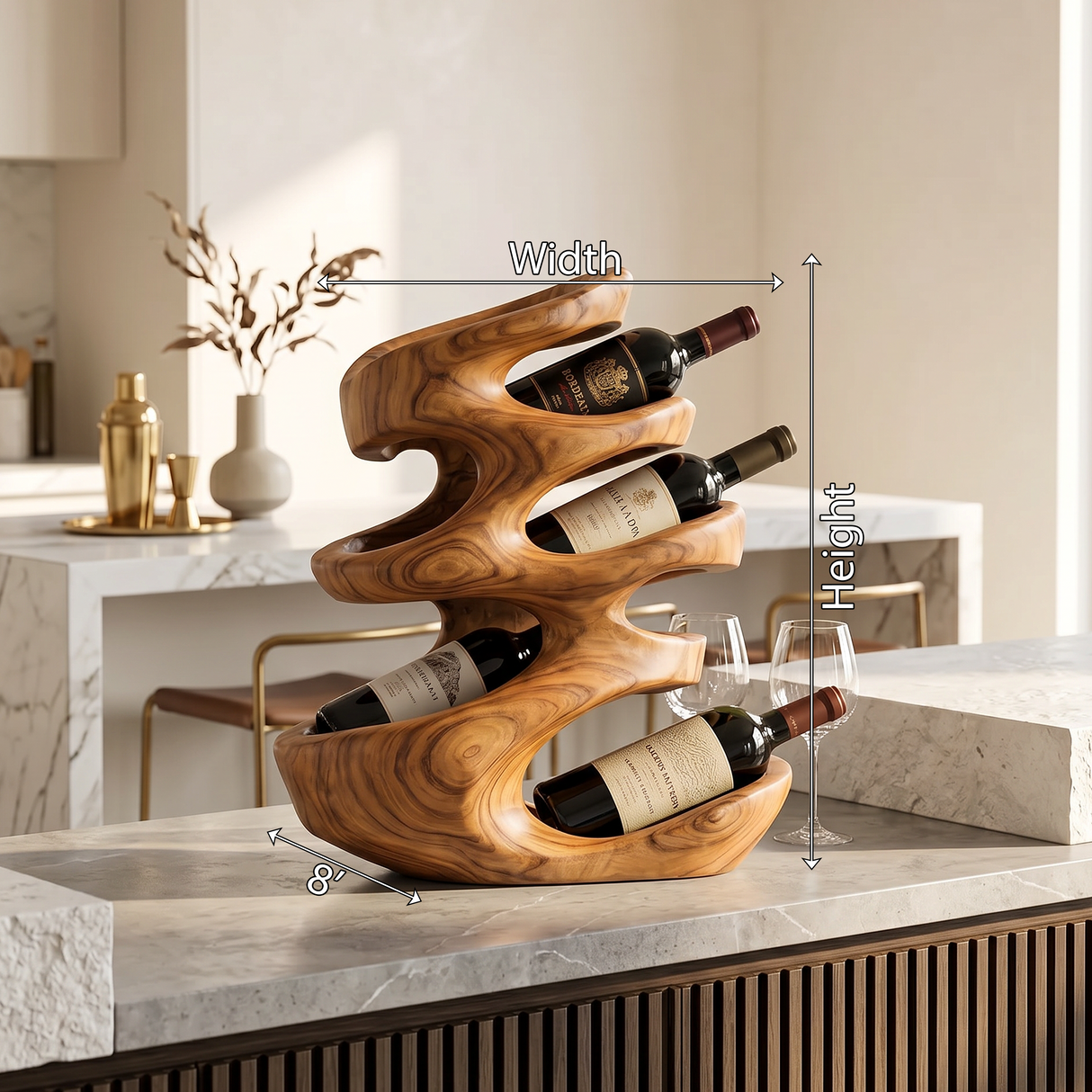 Farmhouse Wine Holder For Cozy Dining Room
