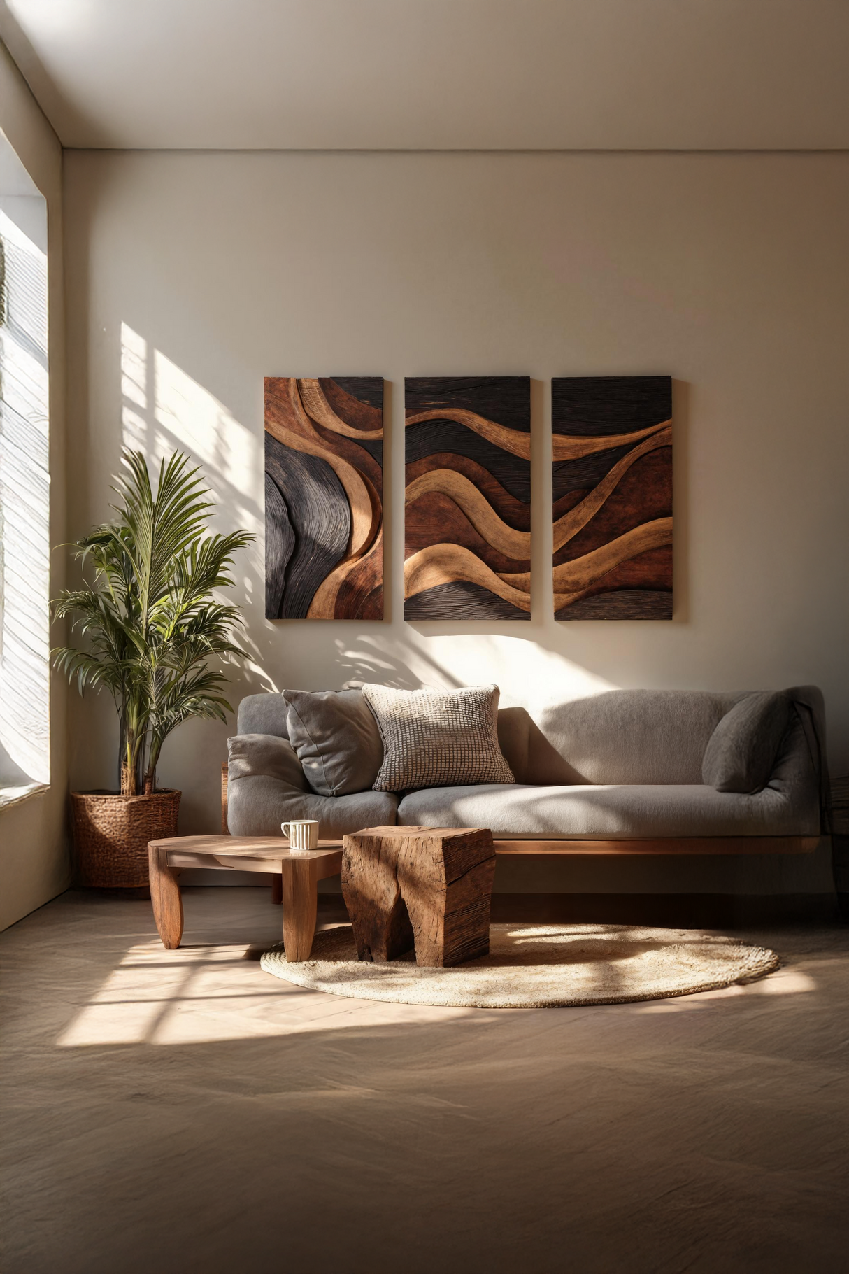 Mid Century Wall Art Sculpture For Entryway And Home