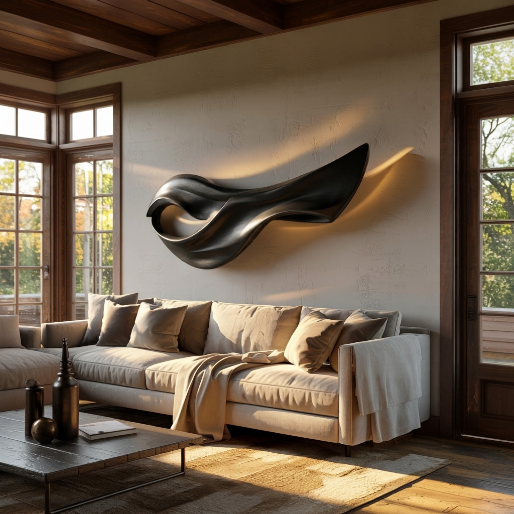 Contemporary Wood Wall Sculpture Art For Wall Decor