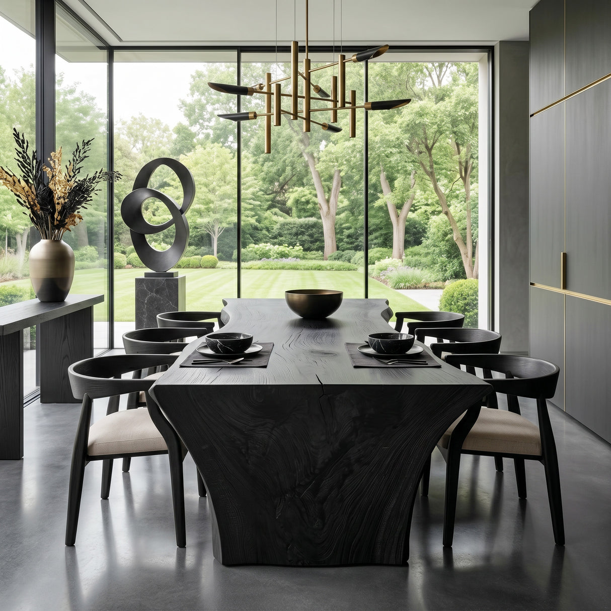 Wabi Sabi Organic Dining Table For Dining Room