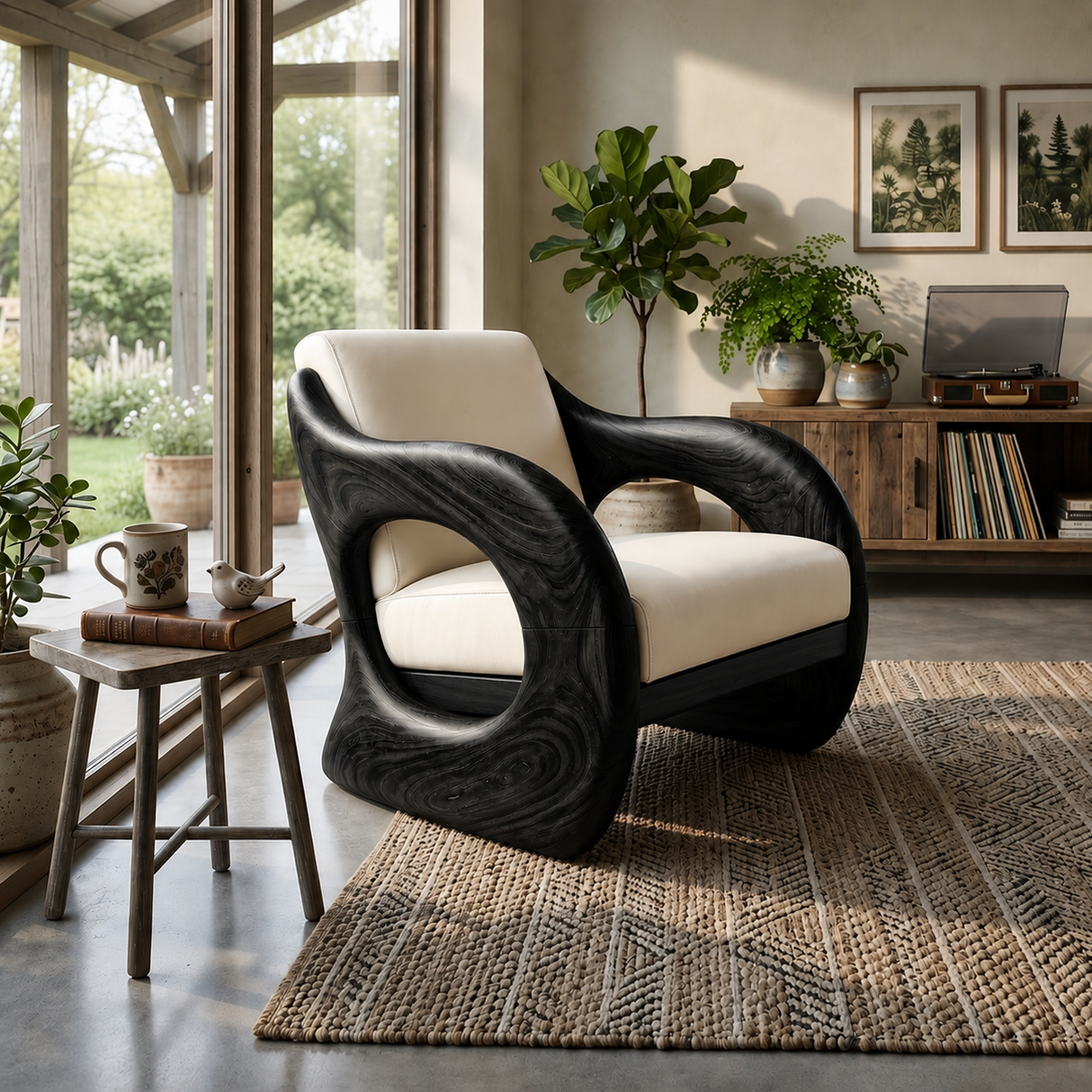 Futuristic Organic Lounge Chair for High-End Urban Residences
