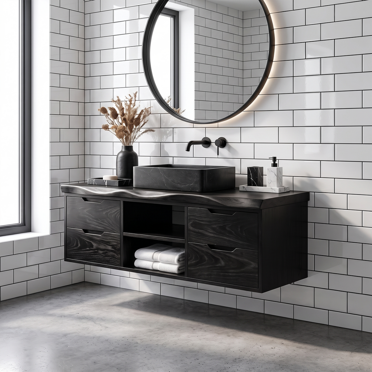 Transitional Bathroom Vanity Classic Luxury Suite