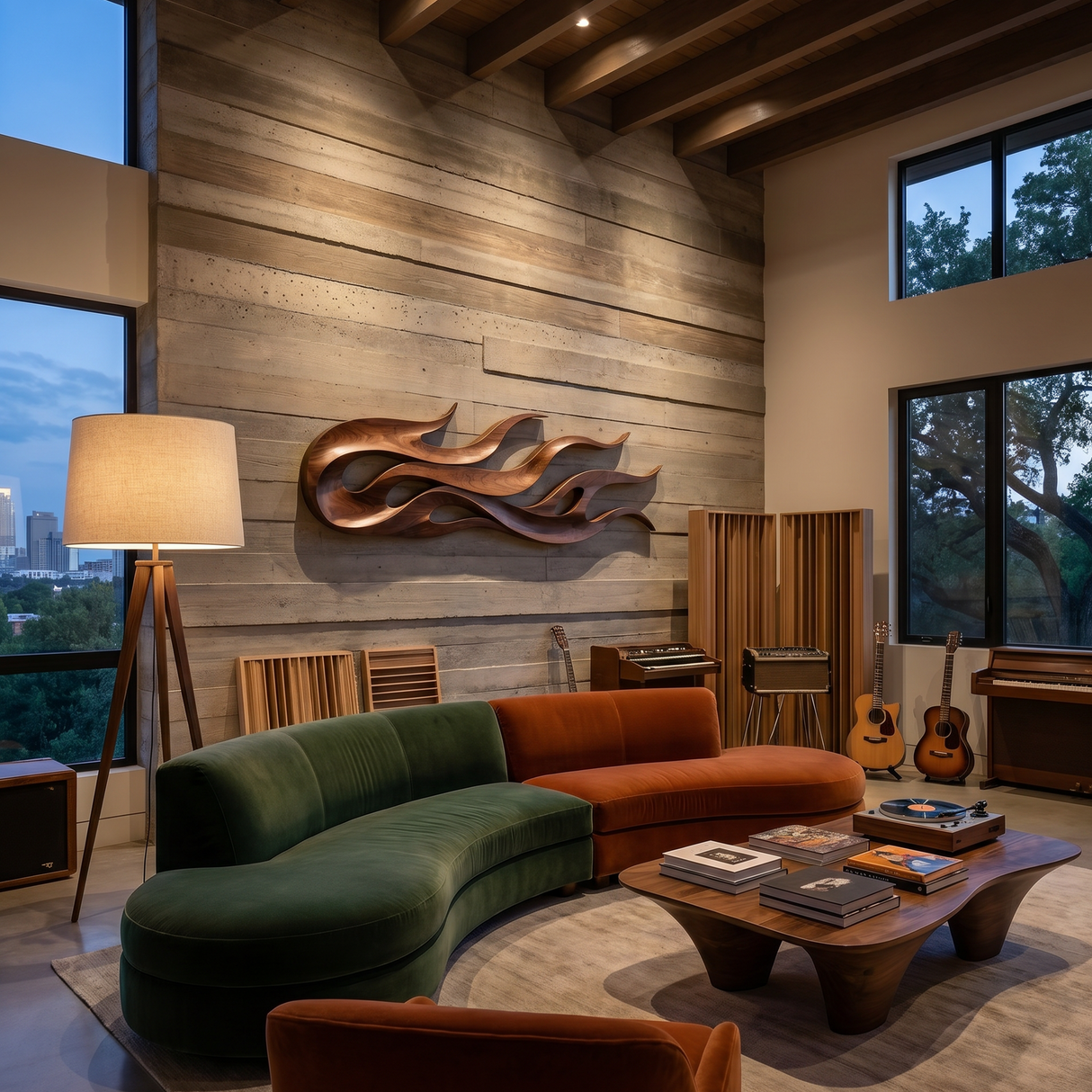 Scandinavian Decorative Wall Panel For Open Living Space