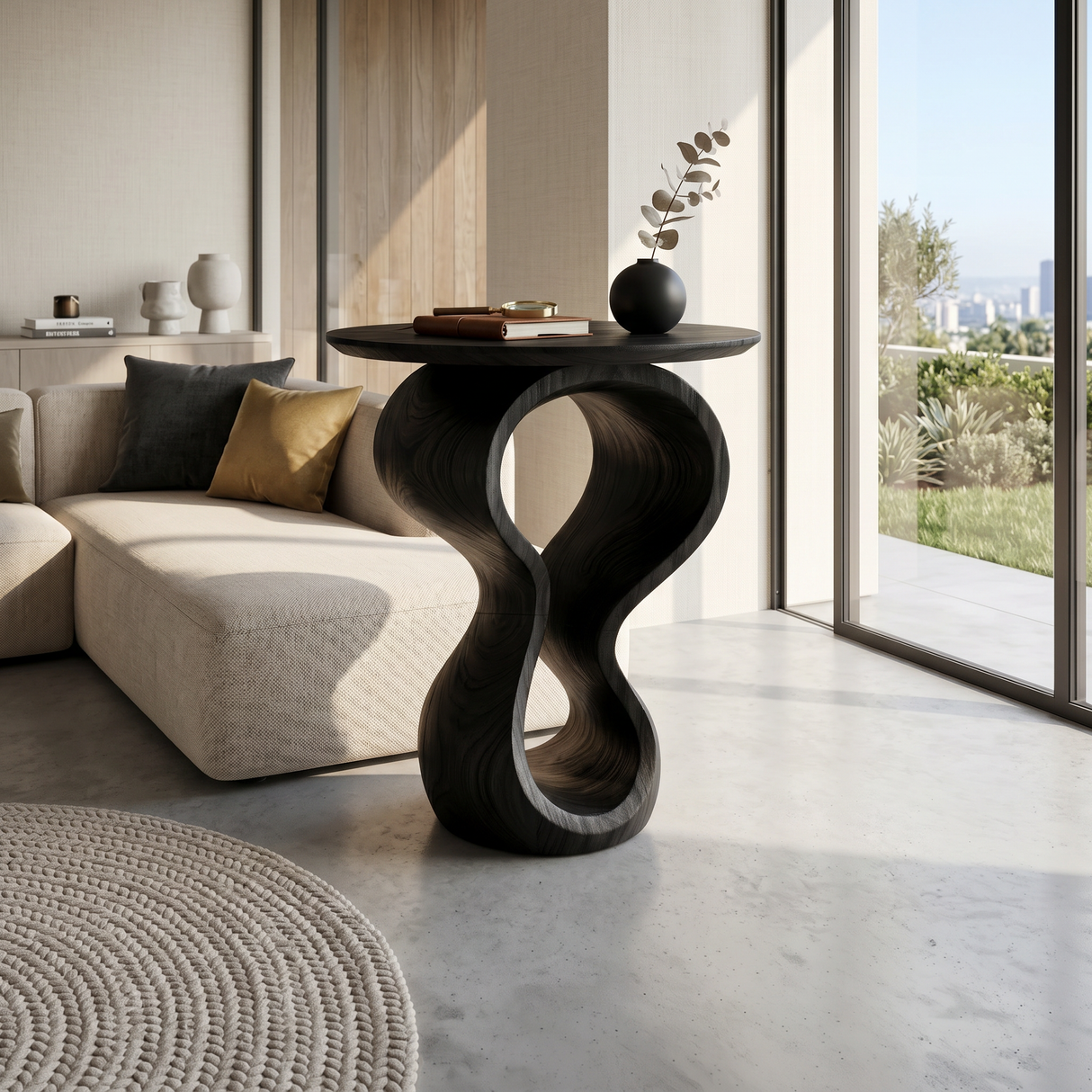 Organic Twisted End Table Villa Living Room