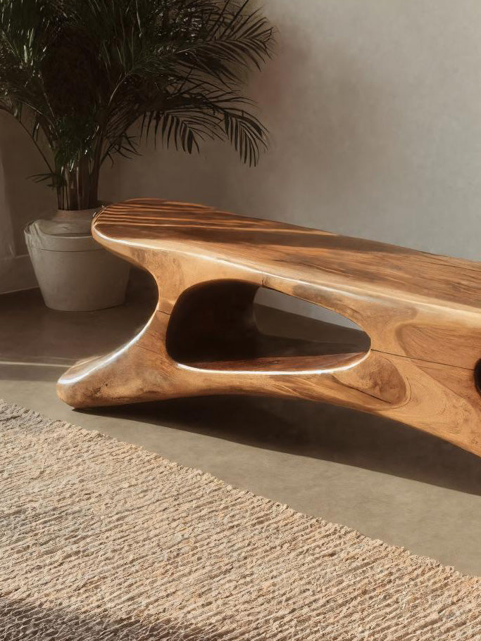 Modern Sculptural Bench For Bedroom Or Living Room