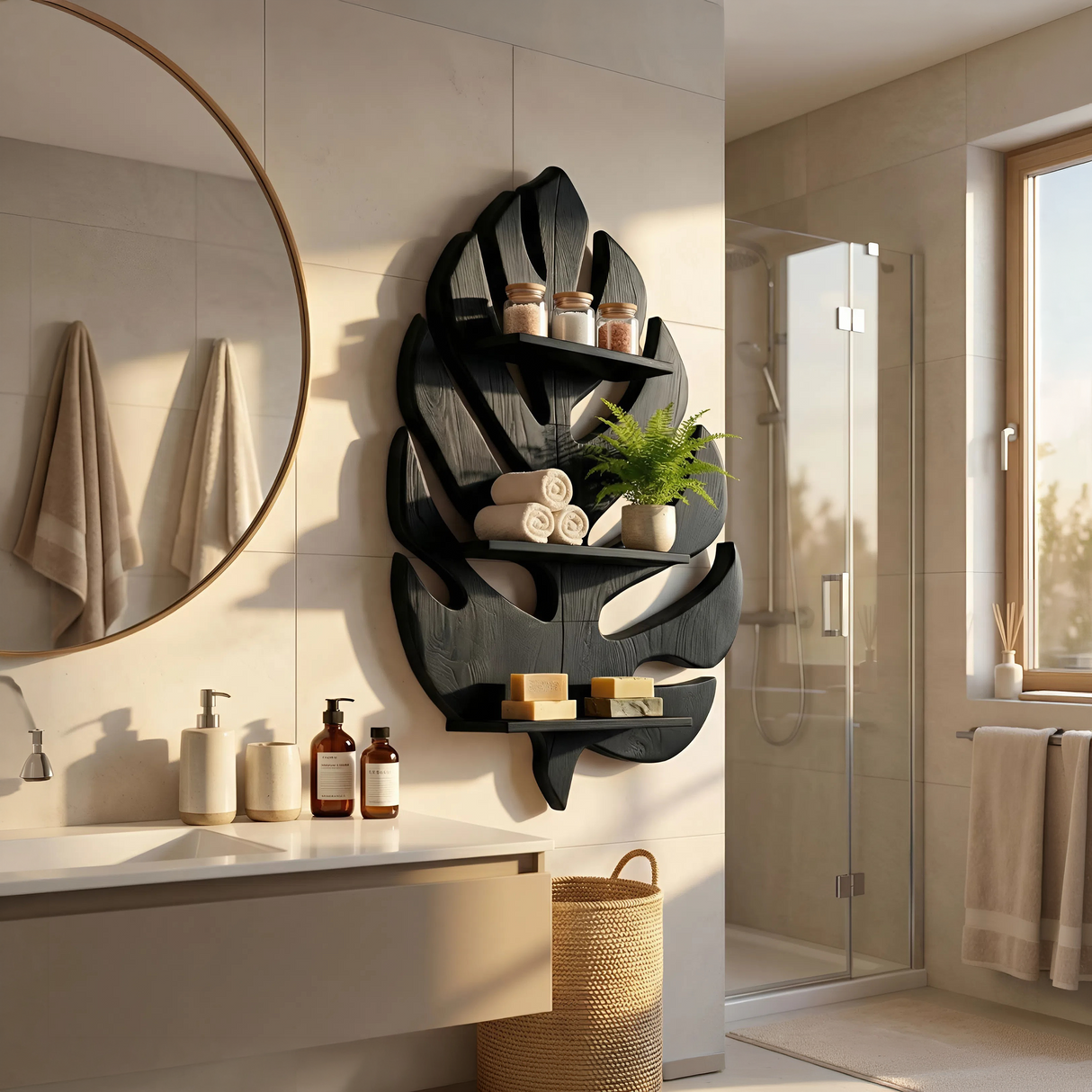 Contemporary Shelving Unit For Home Library Display